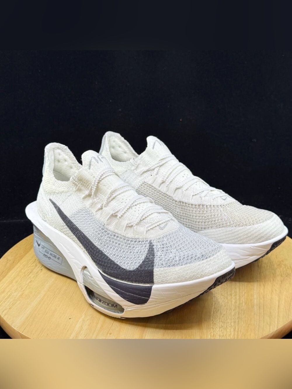 Nike Air Zoom Alphafly Next% 3 White Pure Platinum FD8315-102 Size 10 NEW - Picture 3 of 14